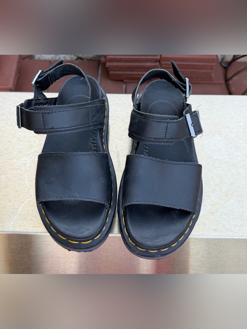 Dr. Martens Platform Sandal Black